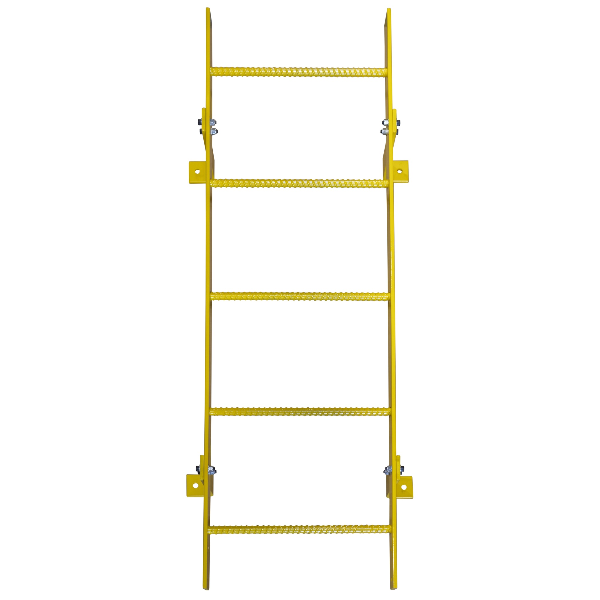 Ballymore, 5 Step Fixed Access Ladder, Height 60 ft, Capacity 350 lb, Material Carbon Steel, Model# WLFS0105-Y